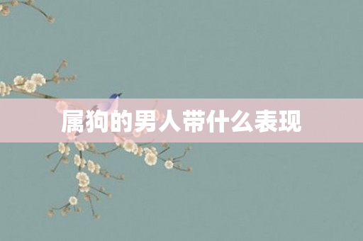 属狗的男人带什么表现