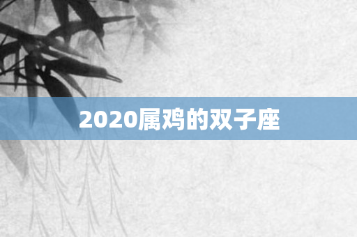2020属鸡的双子座
