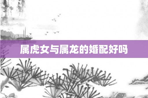 属虎女与属龙的婚配好吗