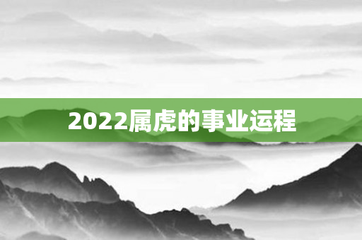 2022属虎的事业运程