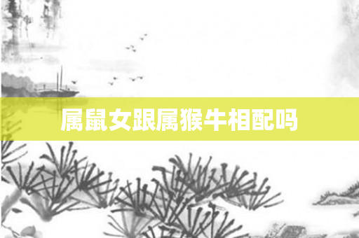 属鼠女跟属猴牛相配吗