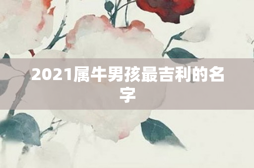 2021属牛男孩最吉利的名字