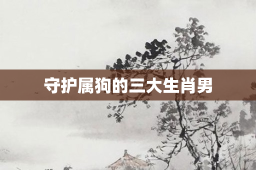 守护属狗的三大生肖男