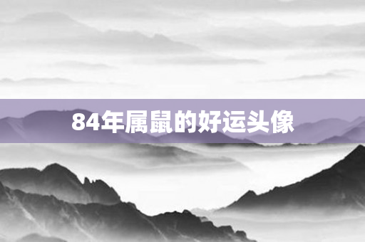 84年属鼠的好运头像