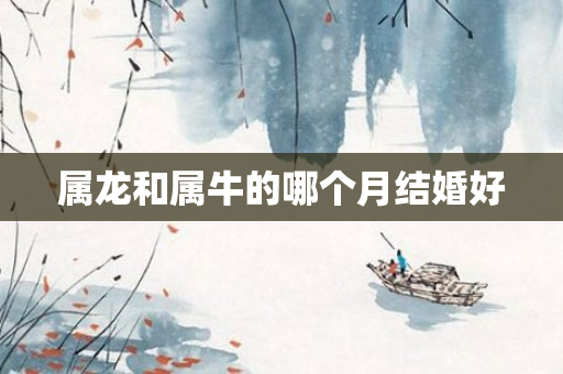 属龙和属牛的哪个月结婚好