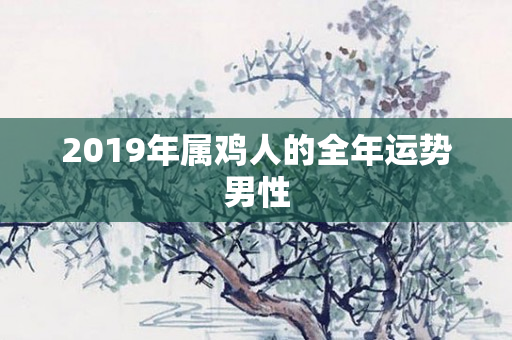 2019年属鸡人的全年运势男性