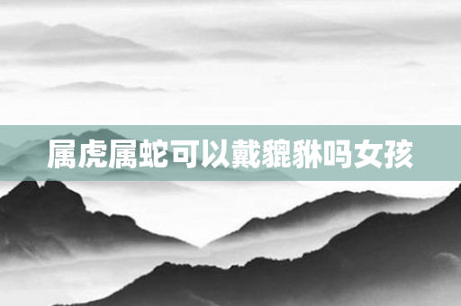 属虎属蛇可以戴貔貅吗女孩