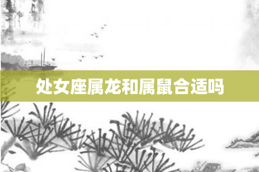 处女座属龙和属鼠合适吗