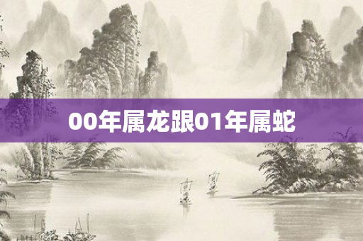 00年属龙跟01年属蛇