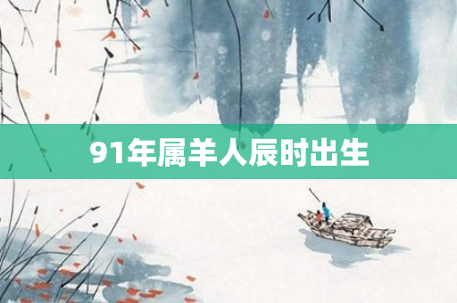 91年属羊人辰时出生