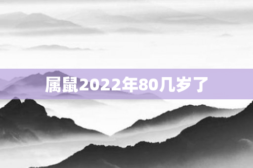属鼠2022年80几岁了