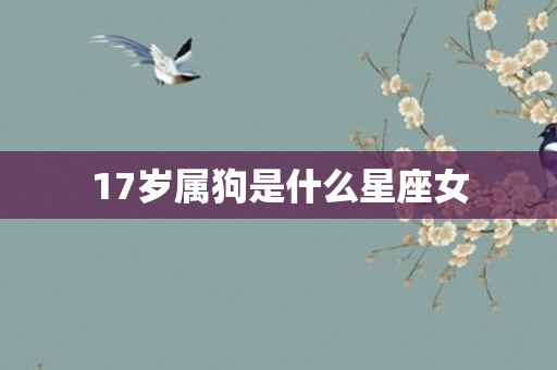 17岁属狗是什么星座女