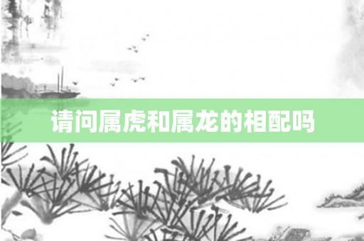 请问属虎和属龙的相配吗