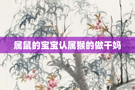 属鼠的宝宝认属猴的做干妈