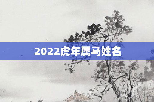 2022虎年属马姓名