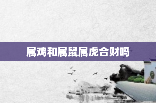 属鸡和属鼠属虎合财吗