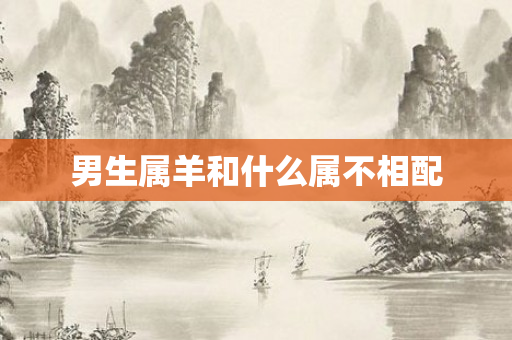 男生属羊和什么属不相配