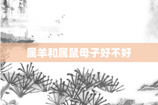 属羊和属鼠母子好不好