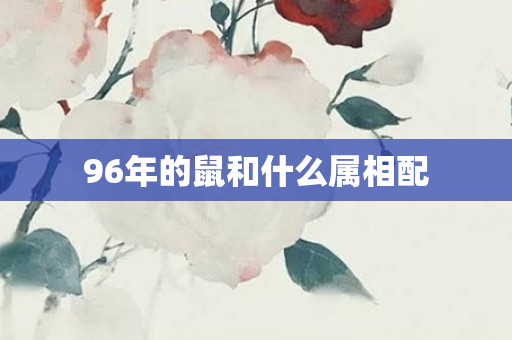 96年的鼠和什么属相配
