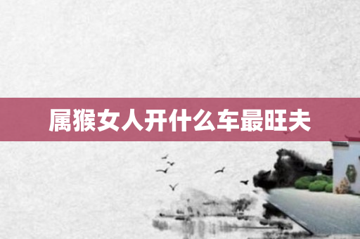 属猴女人开什么车最旺夫