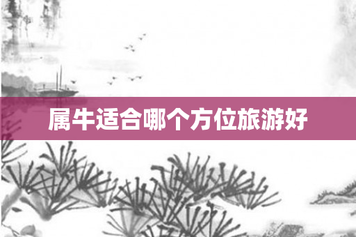 属牛适合哪个方位旅游好