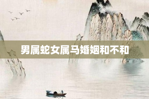男属蛇女属马婚姻和不和