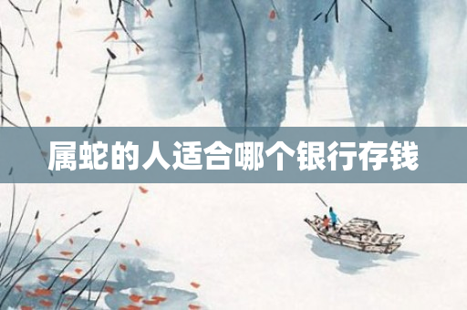 属蛇的人适合哪个银行存钱