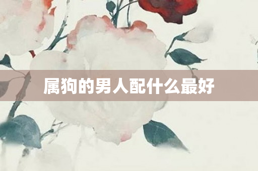 属狗的男人配什么更好
