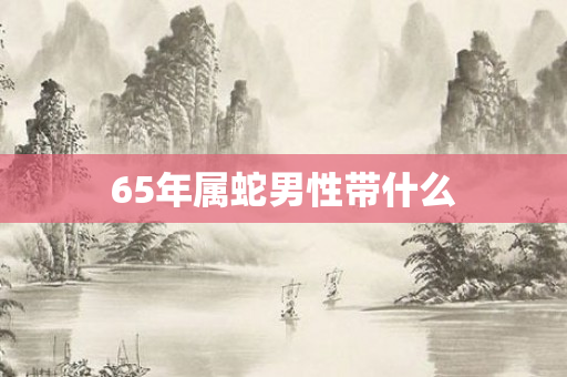 65年属蛇男性带什么
