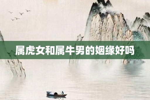 属虎女和属牛男的姻缘好吗
