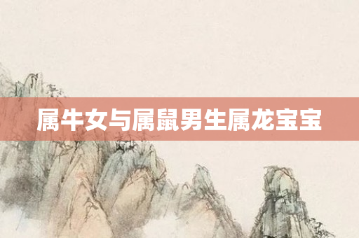 属牛女与属鼠男生属龙宝宝