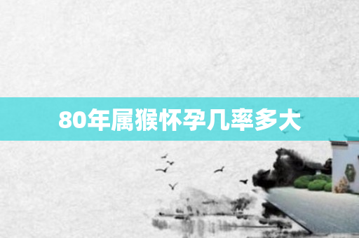 80年属猴怀孕几率多大
