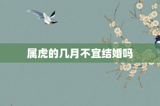 属虎的几月不宜结婚吗