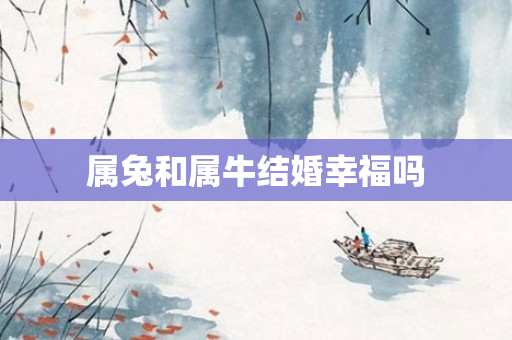 属兔和属牛结婚幸福吗