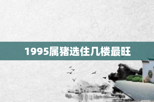1995属猪选住几楼最旺