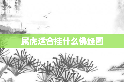属虎适合挂什么佛经图