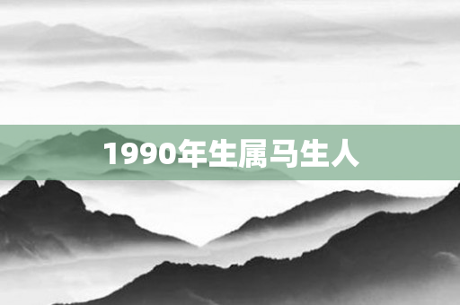 1990年生属马生人