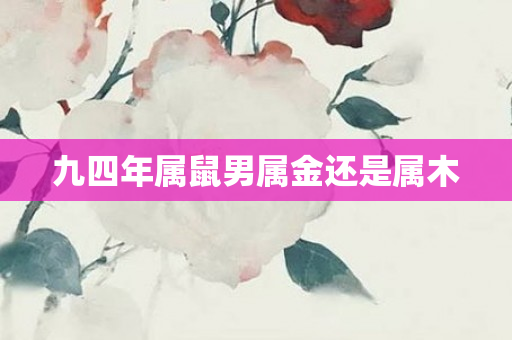 九四年属鼠男属金还是属木