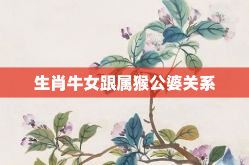 生肖牛女跟属猴公婆关系