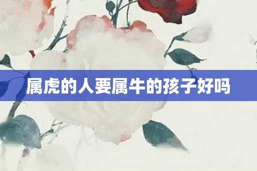 属虎的人要属牛的孩子好吗