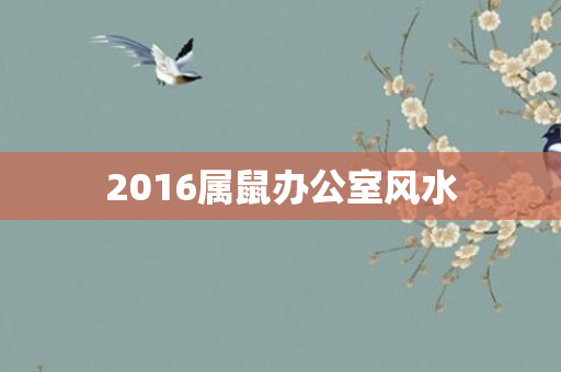 2016属鼠办公室风水