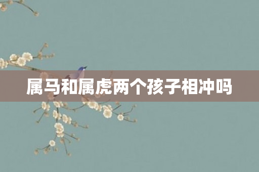 属马和属虎两个孩子相冲吗