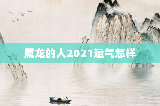 属龙的人2021运气怎样
