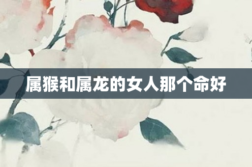 属猴和属龙的女人那个命好