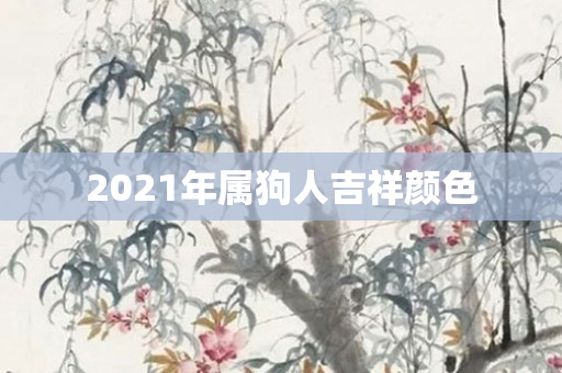 2021年属狗人吉祥颜色