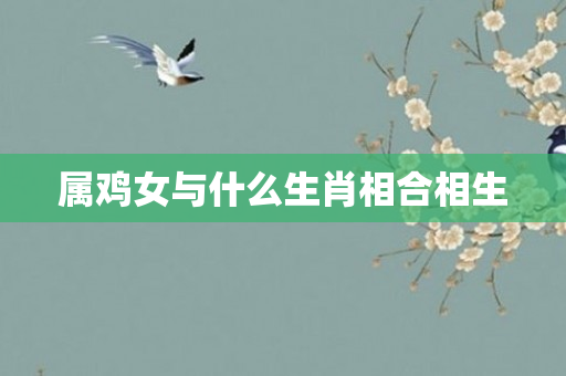 属鸡女与什么生肖相合相生