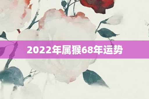 2022年属猴68年运势
