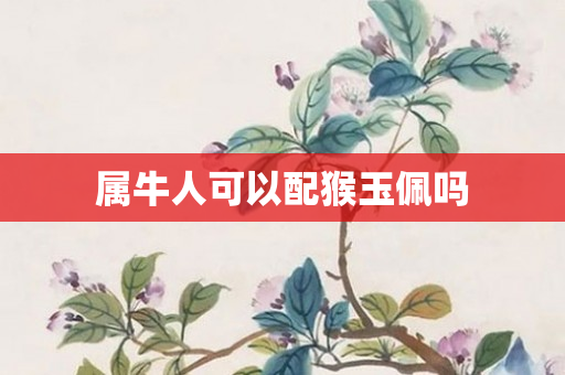 属牛人可以配猴玉佩吗
