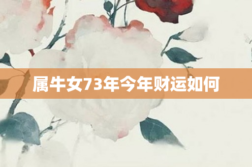 属牛女73年今年财运如何