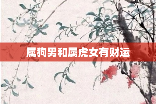 属狗男和属虎女有财运